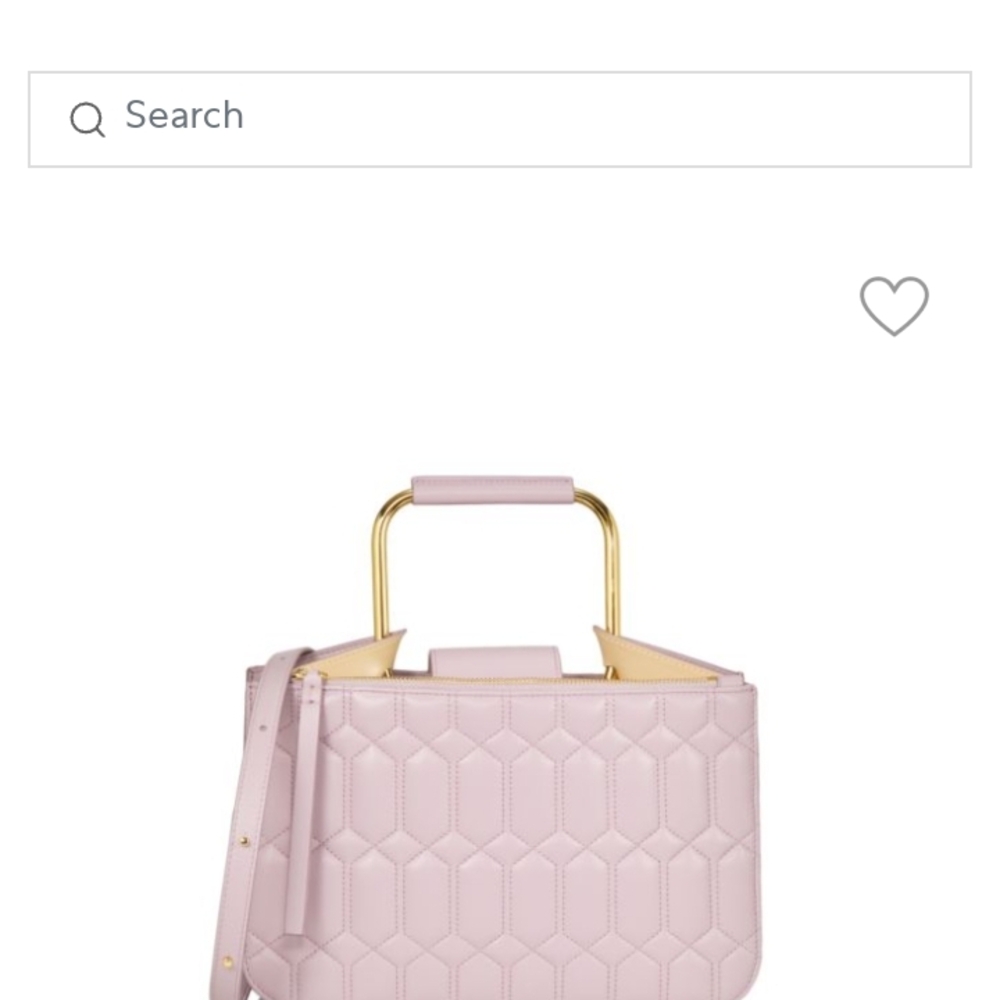 Chic Light Lilac Tote with Hexagonal Design